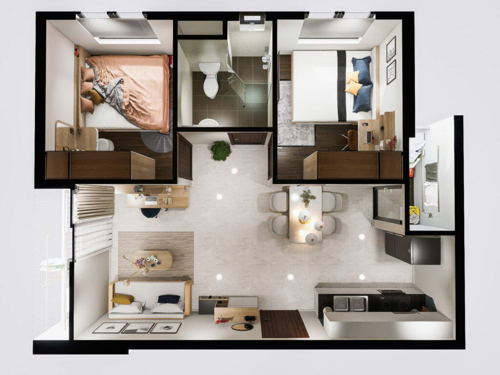 Thiết Kế Nội Thất Chung Cư The Pegasuite 2