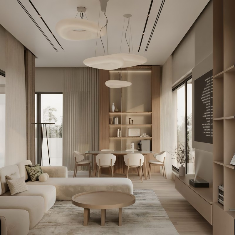 Phân chia không gian hợp lý khi thiết kế nội thất căn hộ chung cư 100m2