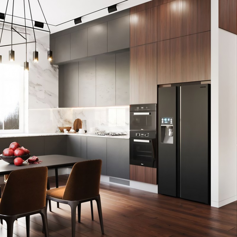 Thiết kế nội thất căn hộ chung cư 100m2 phong cách hiện đại