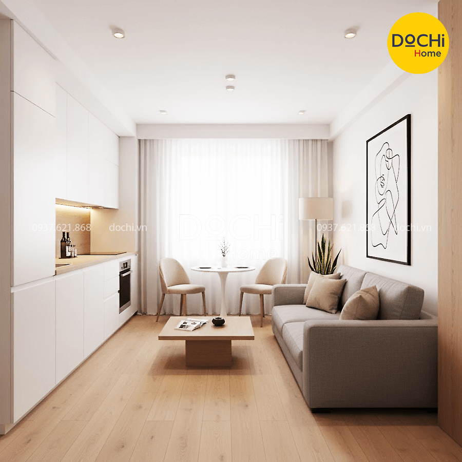 Mẫu thiết kế nội thất căn hộ mini 30m2
