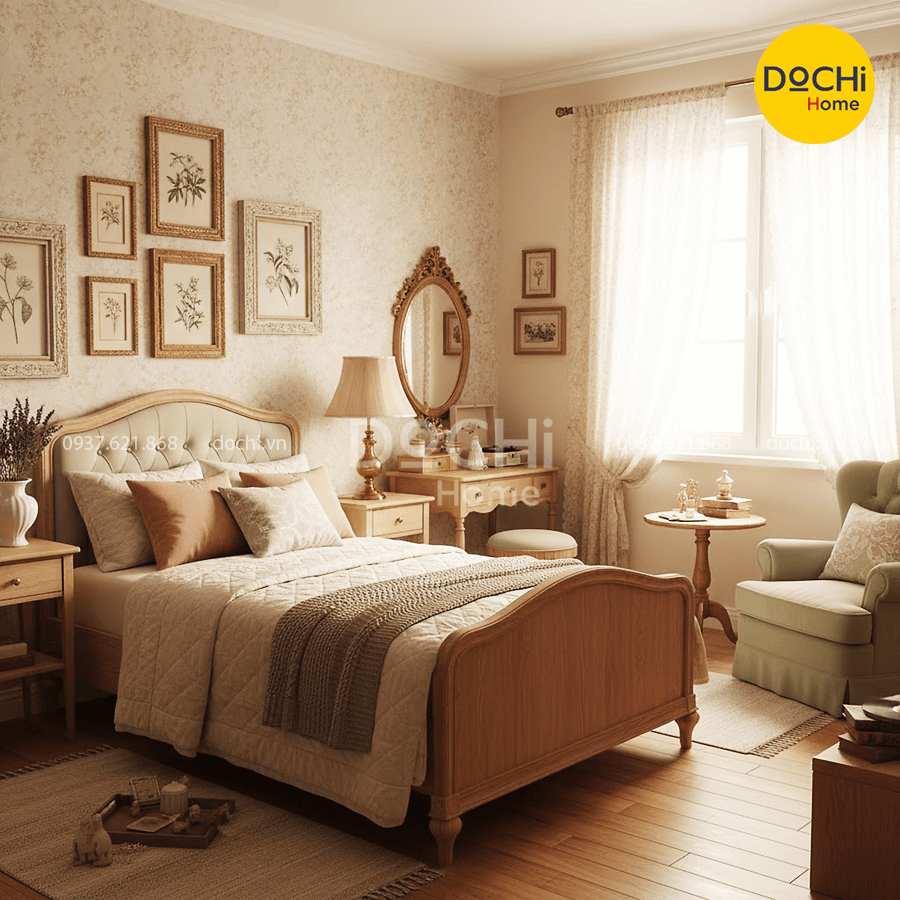 Mẫu thiết kế nội thất căn hộ 30m2 phong cách Vintage ấm áp