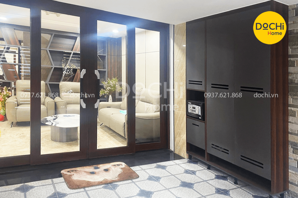 Bố cục bàn giao nội thất biệt thự chú Hòa Bình Tân