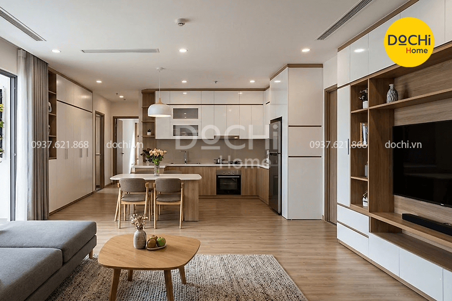 14+ Mẫu thiết kế nội thất chung cư 67m2 tiện nghi tối ưu không gian