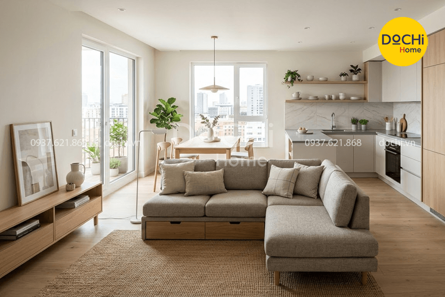 Xu hướng thiết kế nội thất chung cư 68m2