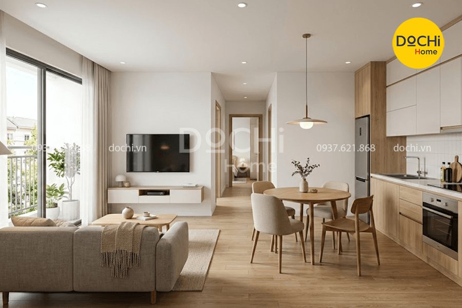Tổng hợp các mẫu thiết kế nội thất chung cư 72m2