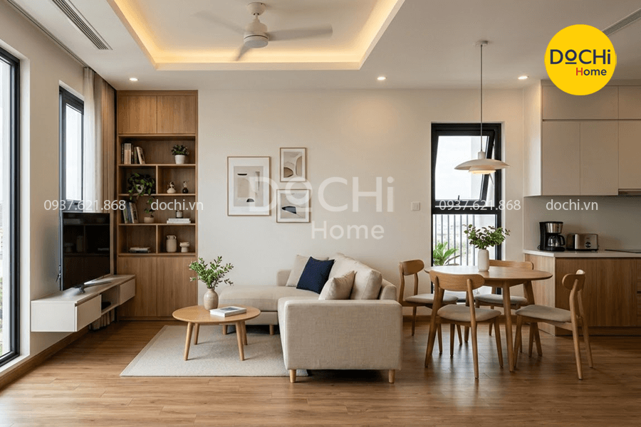 Lưu ý khi thiết kế nội thất chung cư 72m2