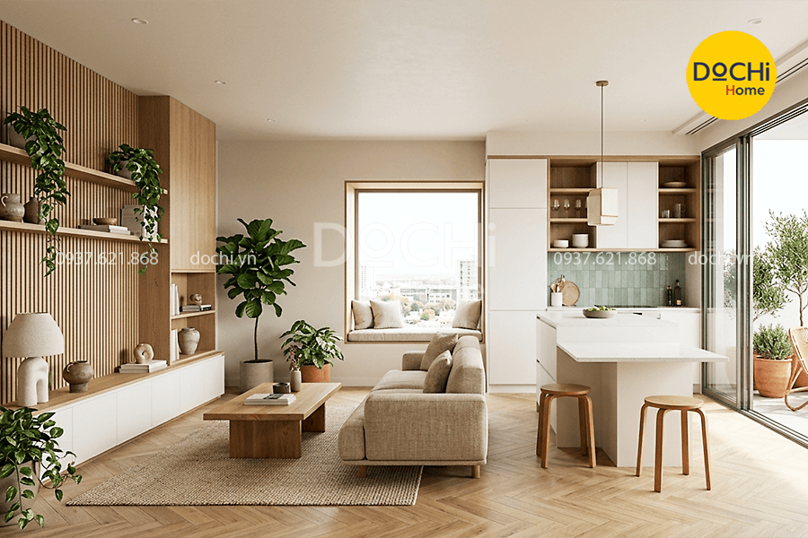 Xu hướng thiết kế nội thất căn hộ 75m2