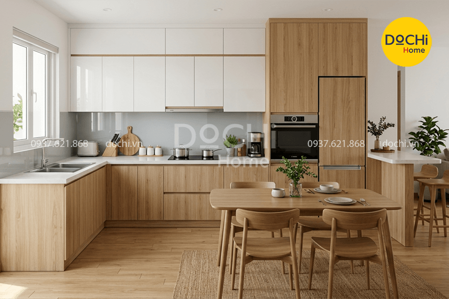 Bố trí nội thất bếp tiện nghi