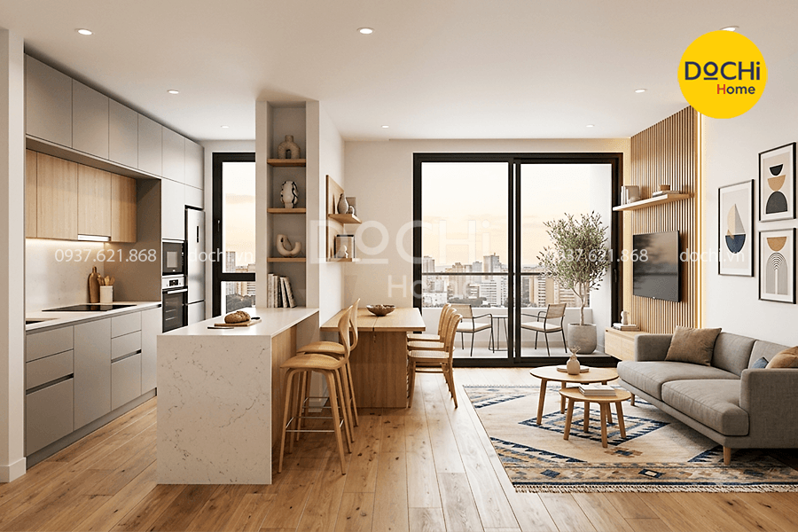 17+ Mẫu thiết kế nội thất căn hộ 75m2 hiện đại, tối ưu không gian