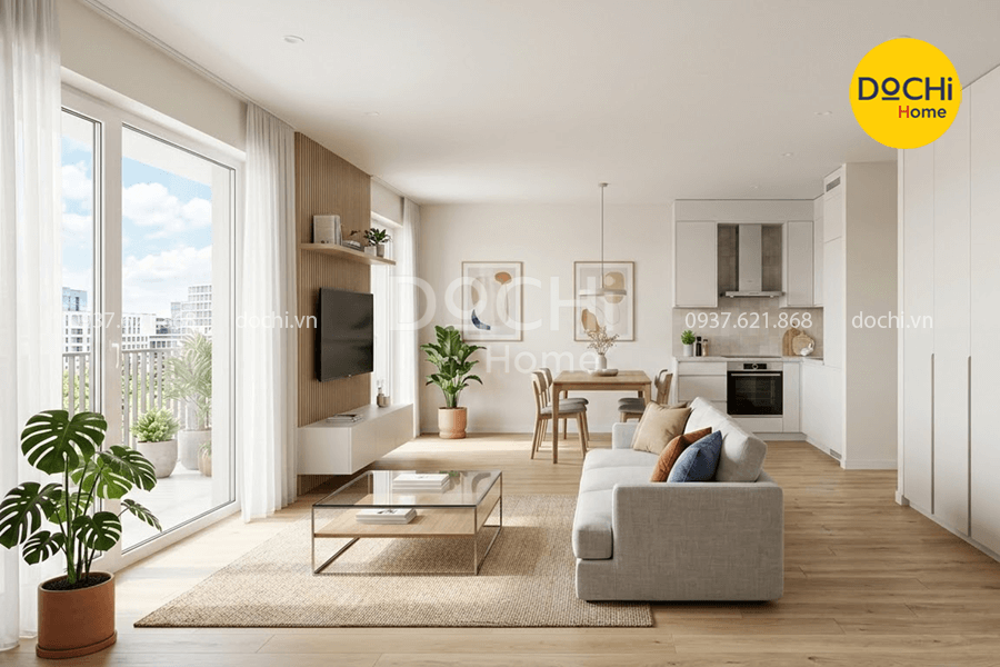 Xu hướng thiết kế nội thất chung cư 76m2