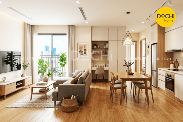 12+ Mẫu thiết kế nội thất chung cư 95m2 đẹp, tối ưu không gian