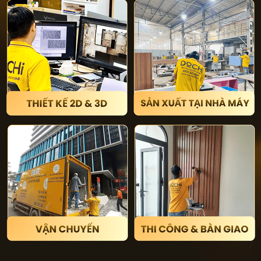 Quy trình thiết kế thi công nội thất trọn gói tại DOCHI HOME