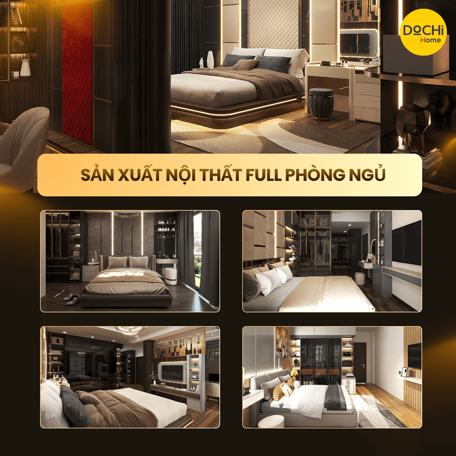 Thiết kế thi công nội thất phòng ngủ