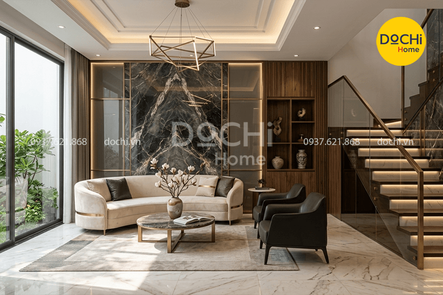 Phong cách thiết kế nội thất nhà phố Luxury