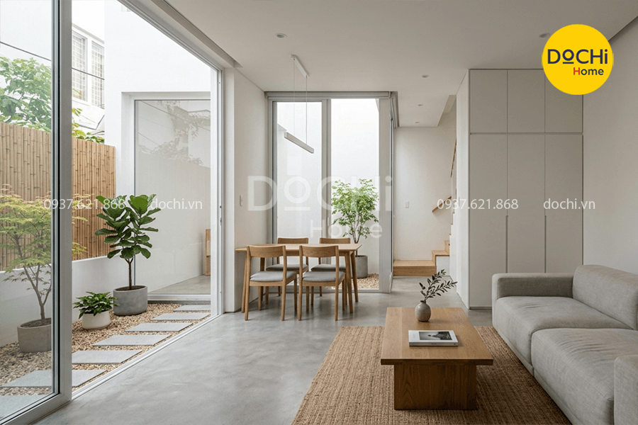 Phong cách thiết kế nội thất nhà phố tối giản