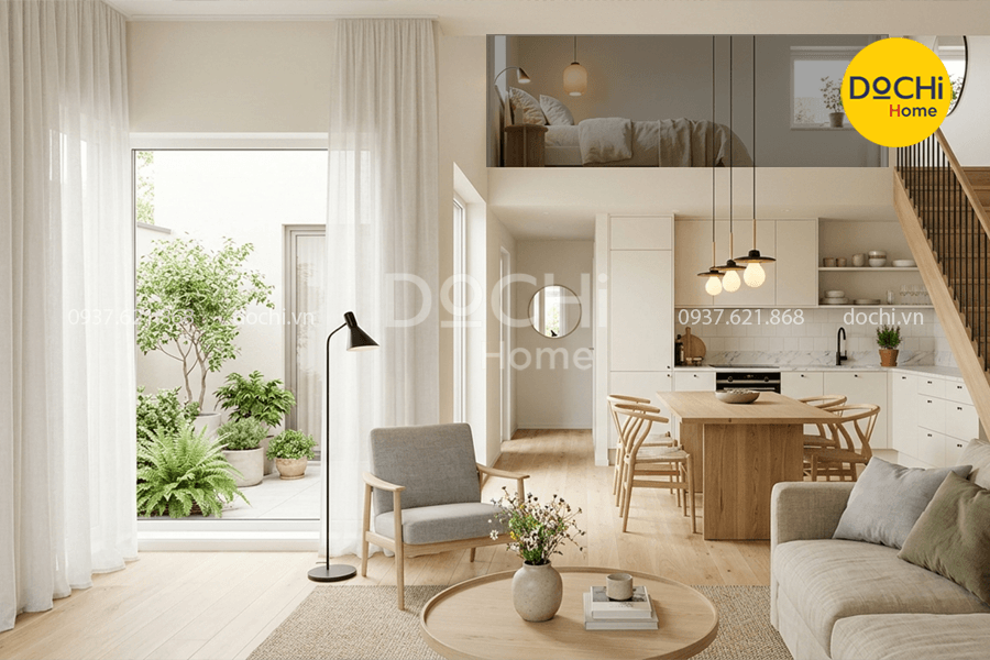 Phong cách thiết kế nội thất nhà phố Scandinavian