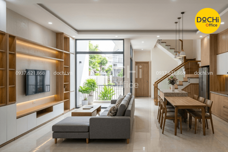 Thi công nội thất nhà phố trọn gói giá xưởng tại Tp HCM