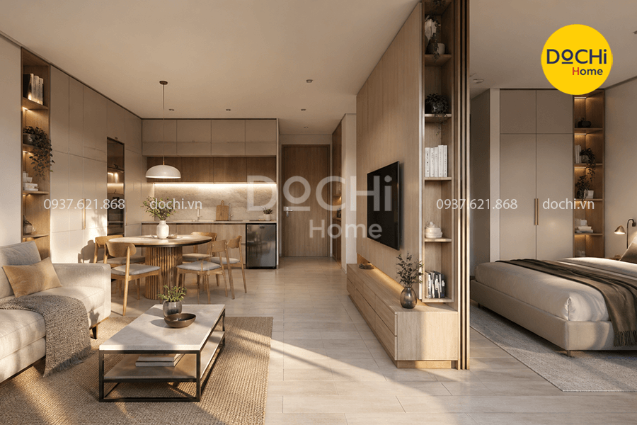 Các mẫu bố trí nội thất chung cư 52m2 cho từng không gian