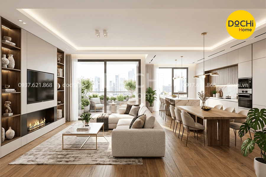Tổng hợp các mẫu thiết kế nội thất chung cư 120m2 đẹp và sang trọng