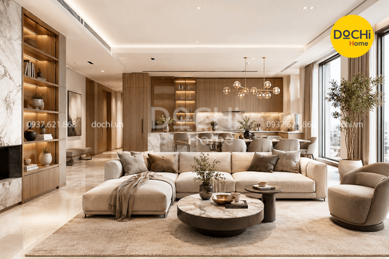 35+ Mẫu thiết kế nội thất chung cư 120m2 đẹp, sang trọng và tiện nghi