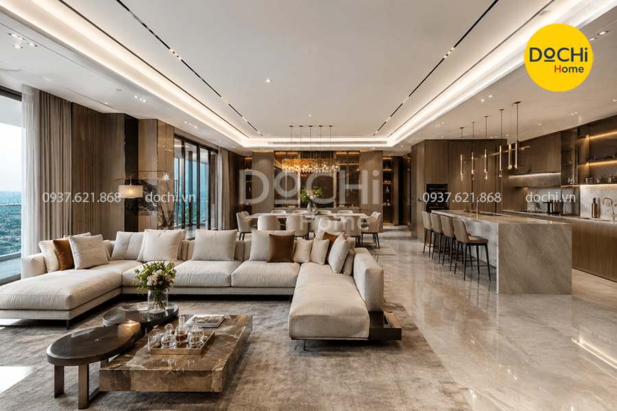 20+ Mẫu thiết kế nội thất chung cư 150m2 sang trọng, chuẩn gu