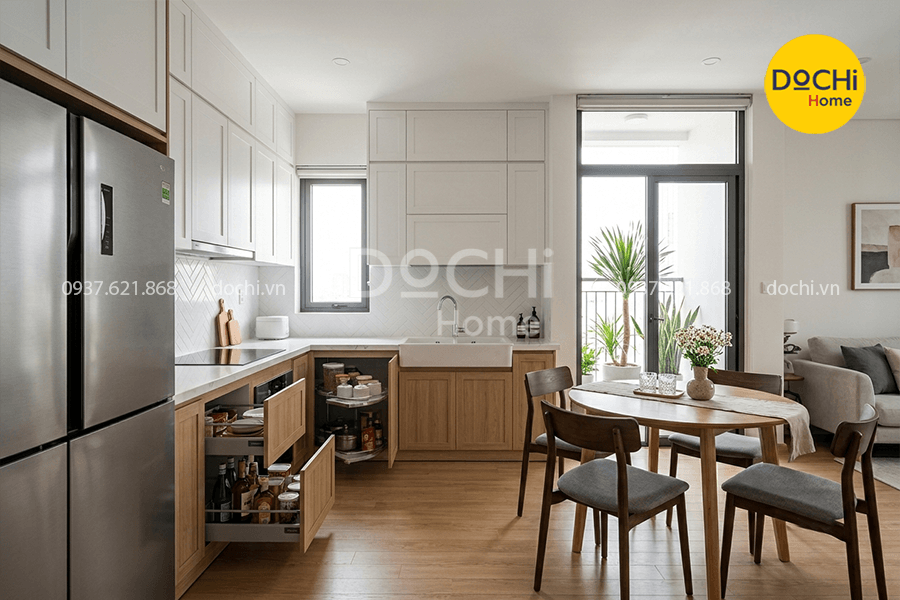 Bố trí nội thất bếp tiện nghi