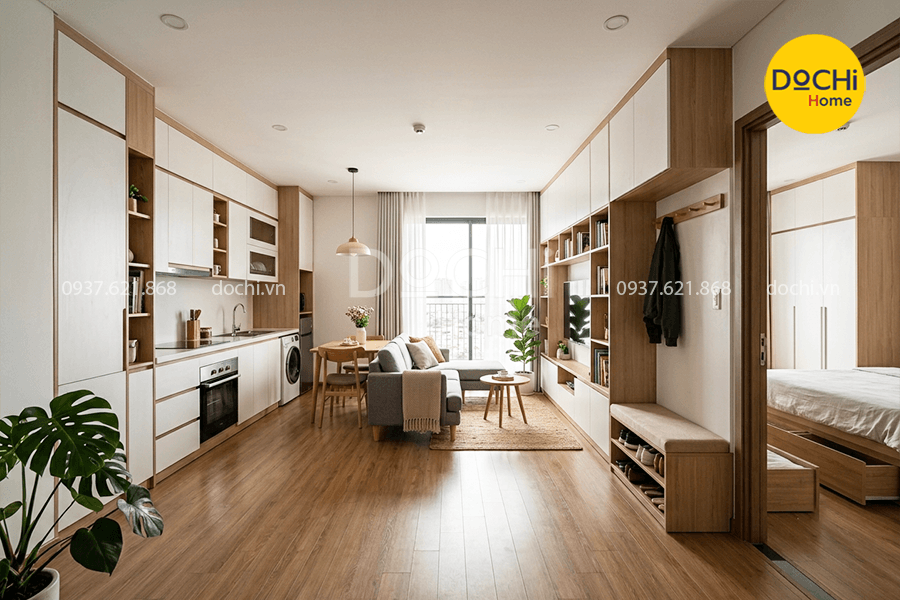 Những điều cần lưu ý khi thiết kế nội thất căn hộ 59m2