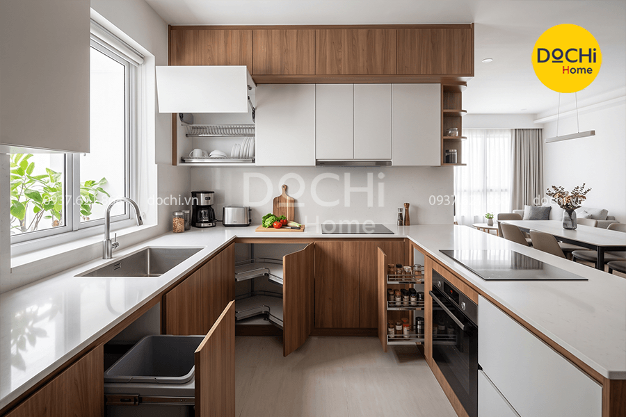 Bố trí nội thất chung cư cho phòng bếp