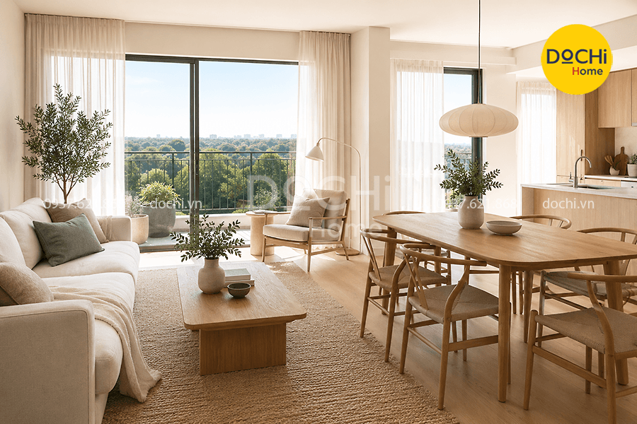 Thiết kế nội thất căn hộ Celadon phong cách Scandinavian