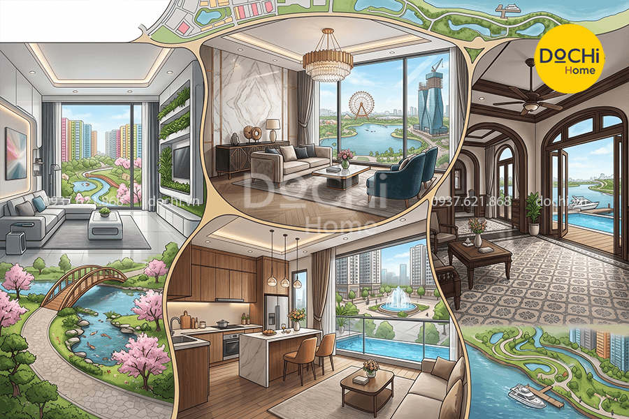 Gợi ý các mẫu thiết kế nội thất Vinhomes Grand Park theo phân khu 2026