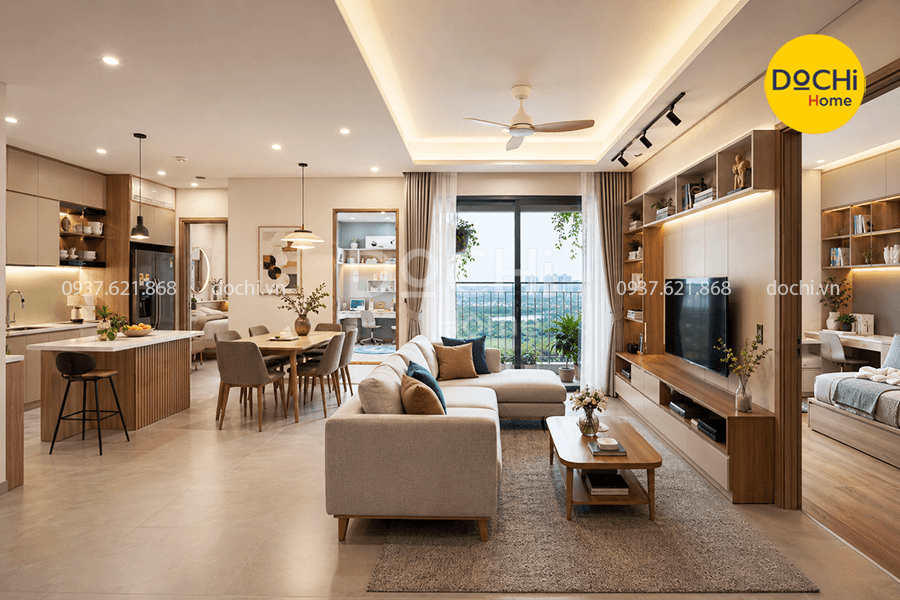 Thi công nội thất căn hộ 3PN Vinhomes Grand Park