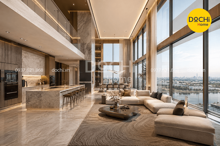 Thiết kế nội thất căn hộ Penthouse Vinhomes Grand Park
