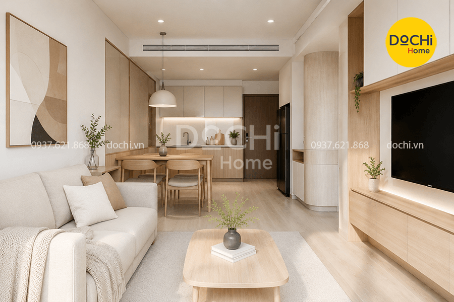 Thiết kế nội thất phong cách tối giản Vinhomes Grand Park