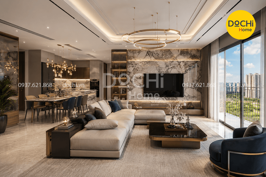 Thiết kế nội thất phong cách sang trọng căn hộ Vinhomes Grand Park