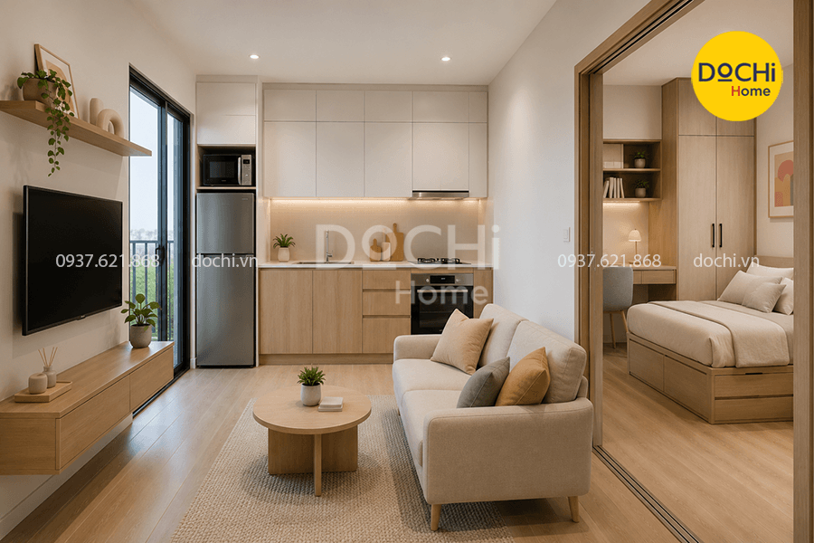 Thiết kế nội thất căn hộ The Rainbow Vinhomes Grand Park