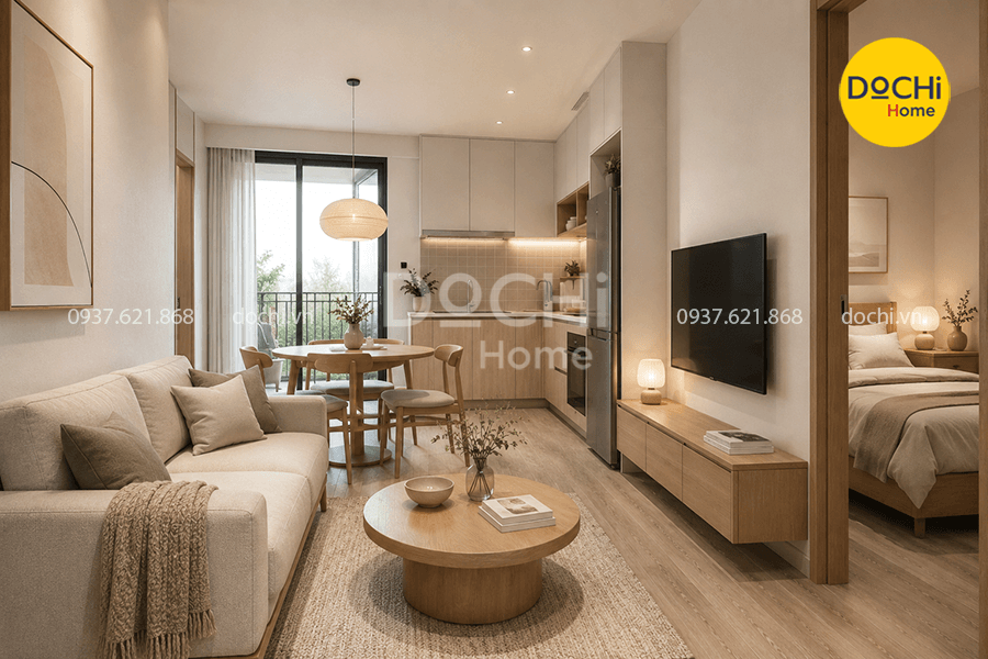 Thiết kế nội thất căn hộ The Origami Vinhomes Grand Park